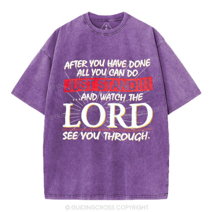 Lord See You Through Christian Washed T-Shirt