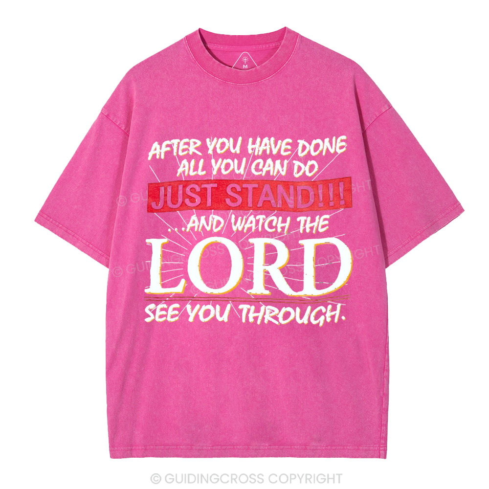Lord See You Through Christian Washed T-Shirt