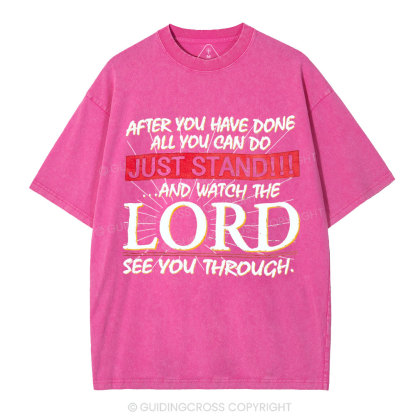 Lord See You Through Christian Washed T-Shirt