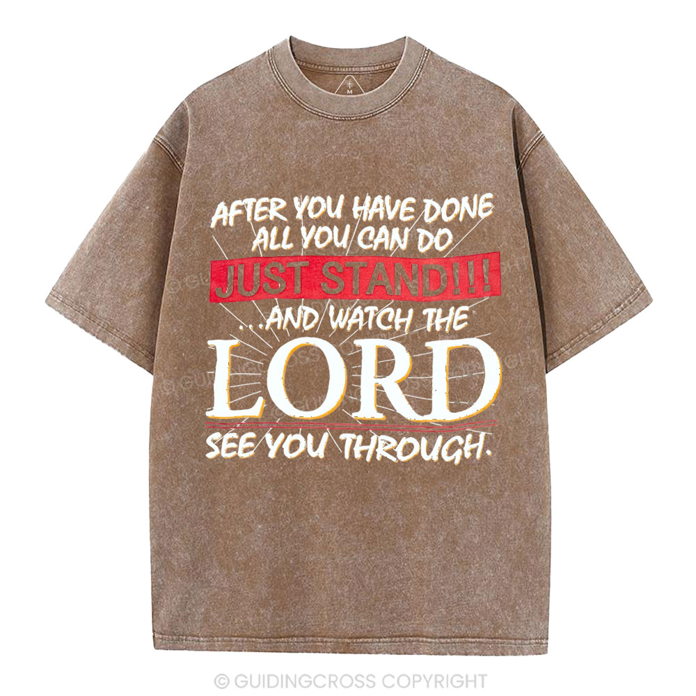 Lord See You Through Christian Washed T-Shirt