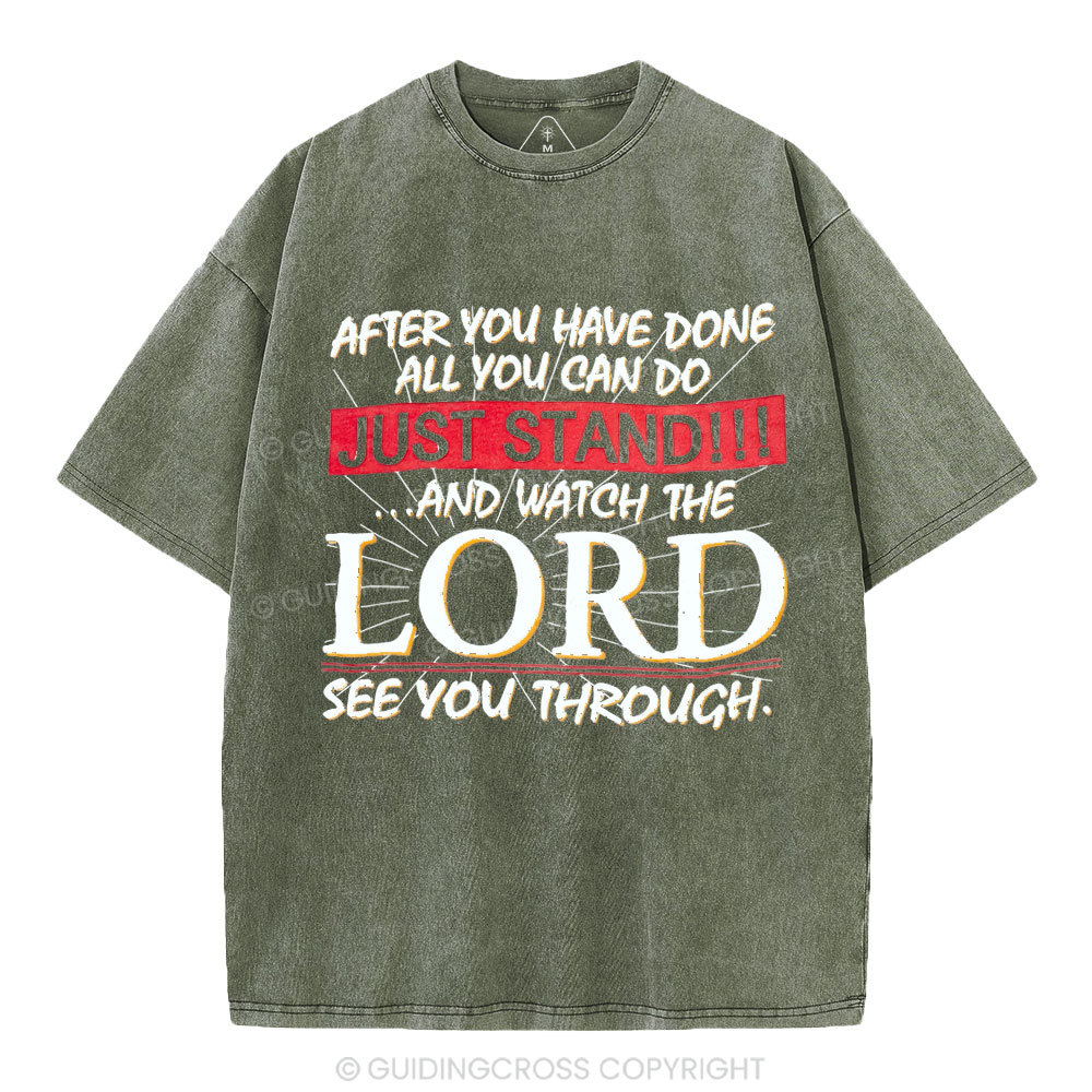 Lord See You Through Christian Washed T-Shirt
