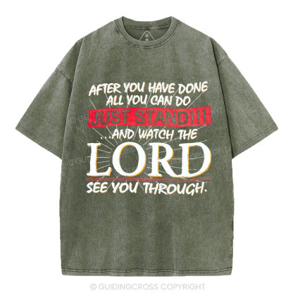 Lord See You Through Christian Washed T-Shirt