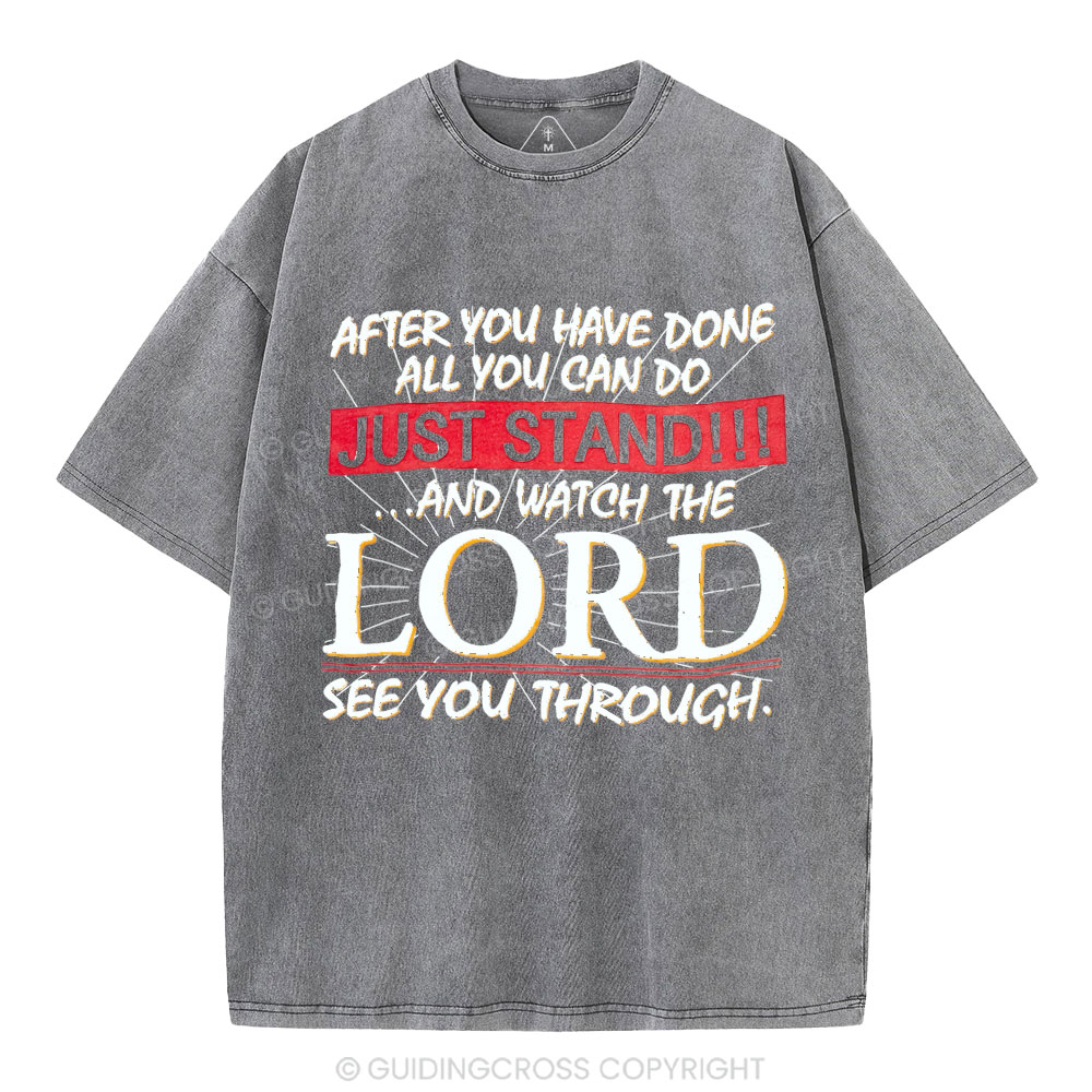 Lord See You Through Christian Washed T-Shirt