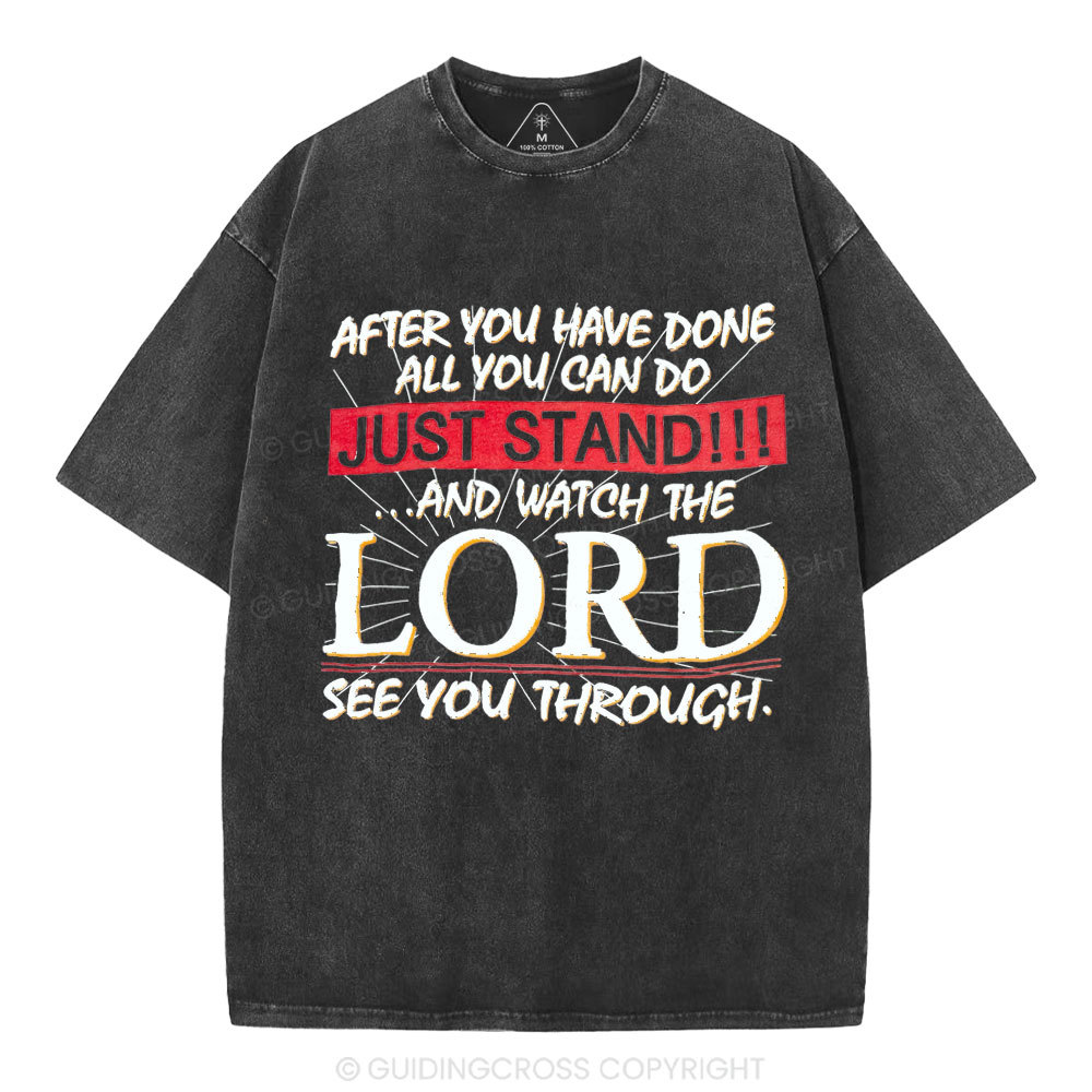 Lord See You Through Christian Washed T-Shirt