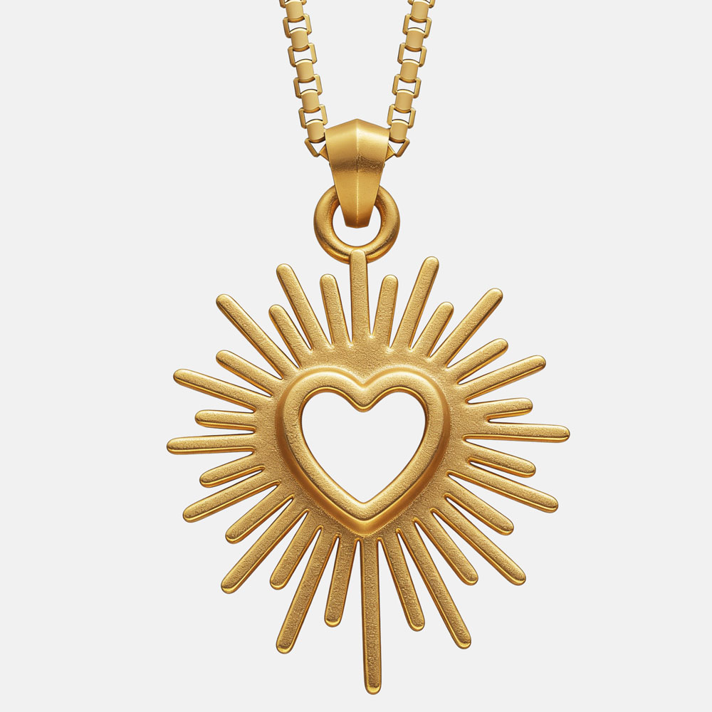 Lord Set My Heart on Fire Christian 925 Sterling Silver Necklace