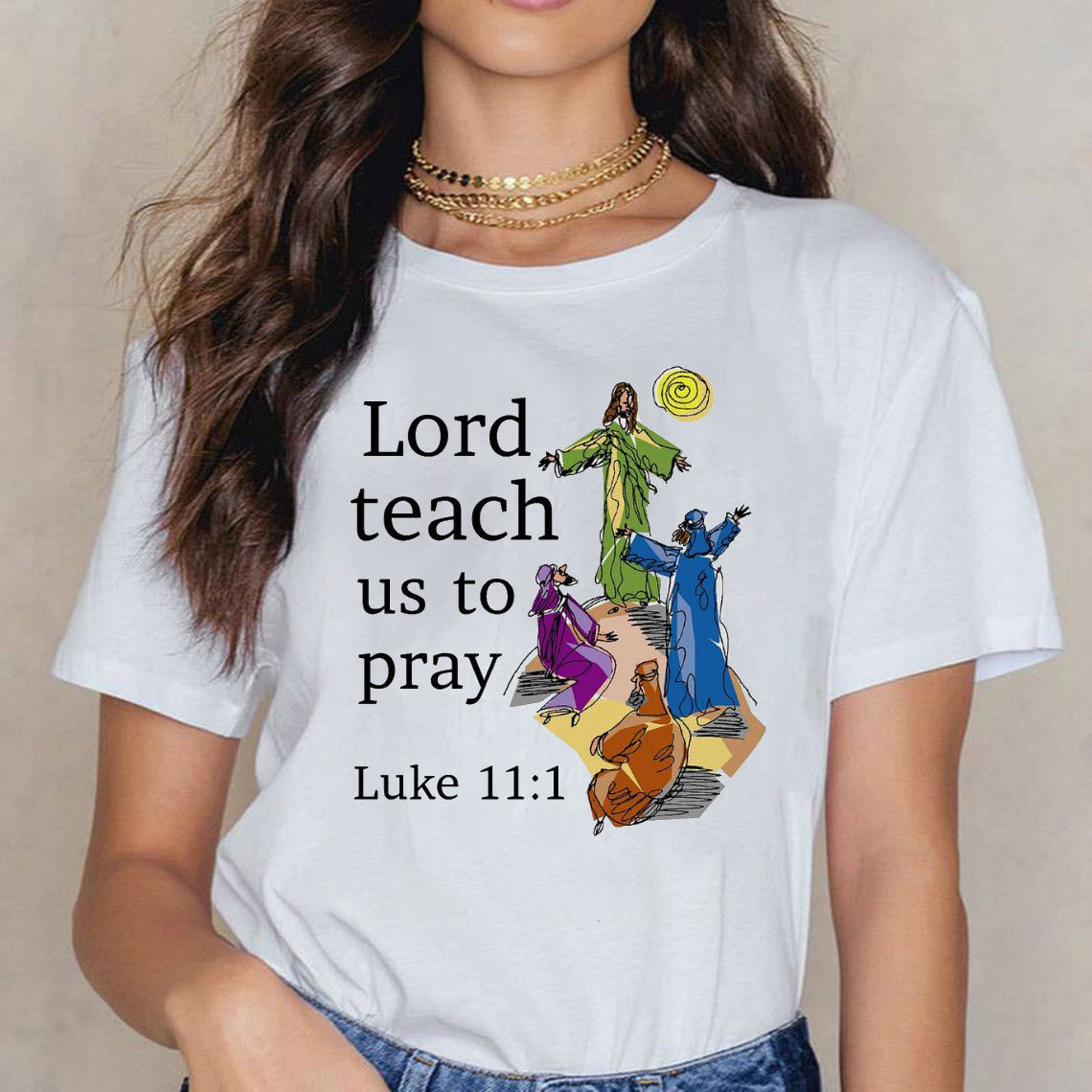 Lord Teach Us To Prey Christian T-Shirt