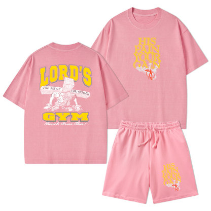 Lord's Gym Christian Washed T-Shirt & Shorts