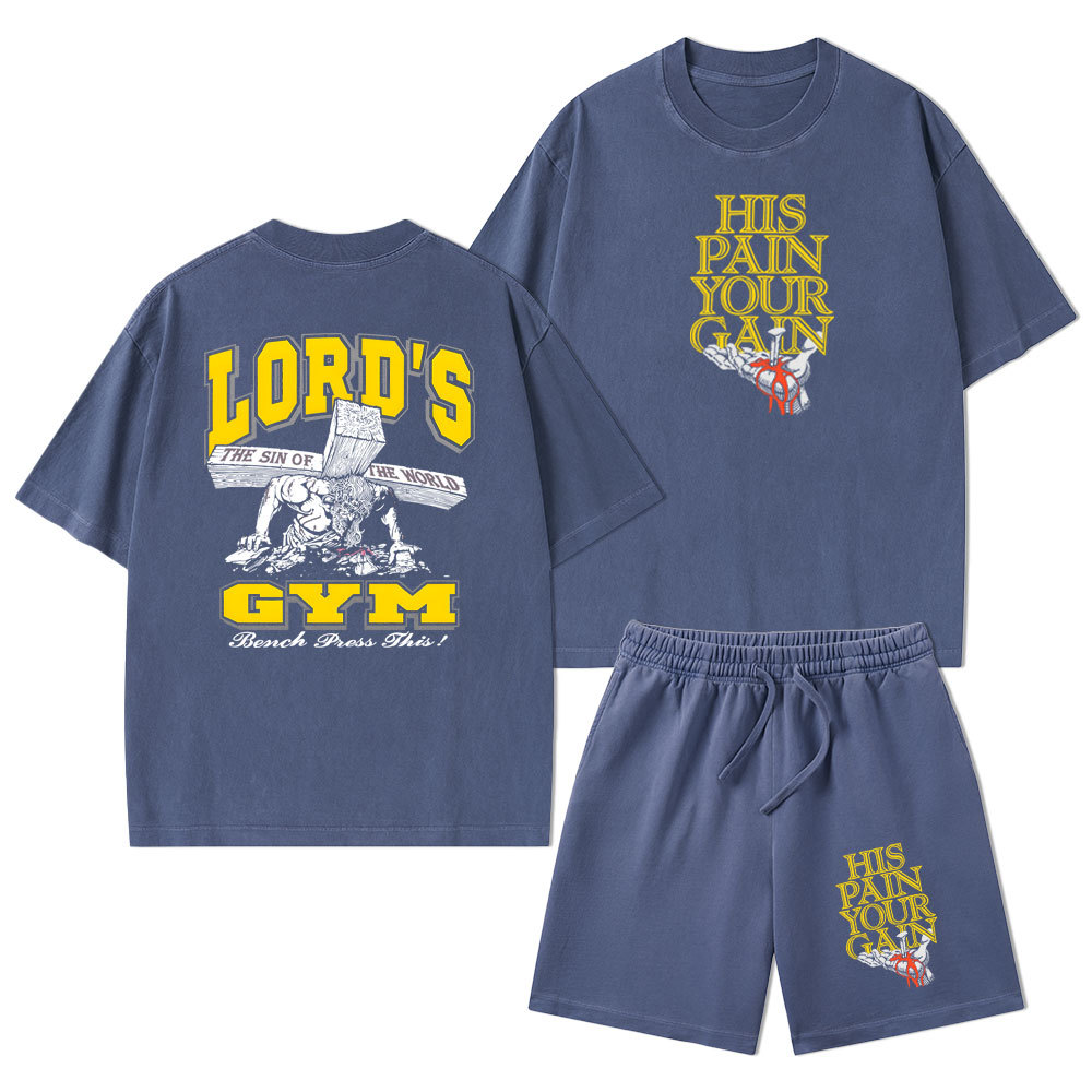 Lord's Gym Christian Washed T-Shirt & Shorts