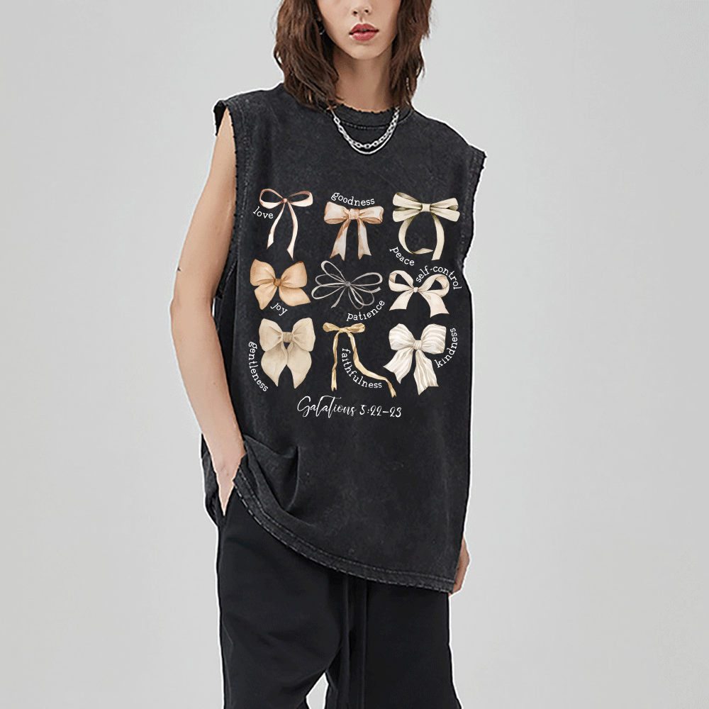 Love And Goodness Christian Washed Sleeveless Tee