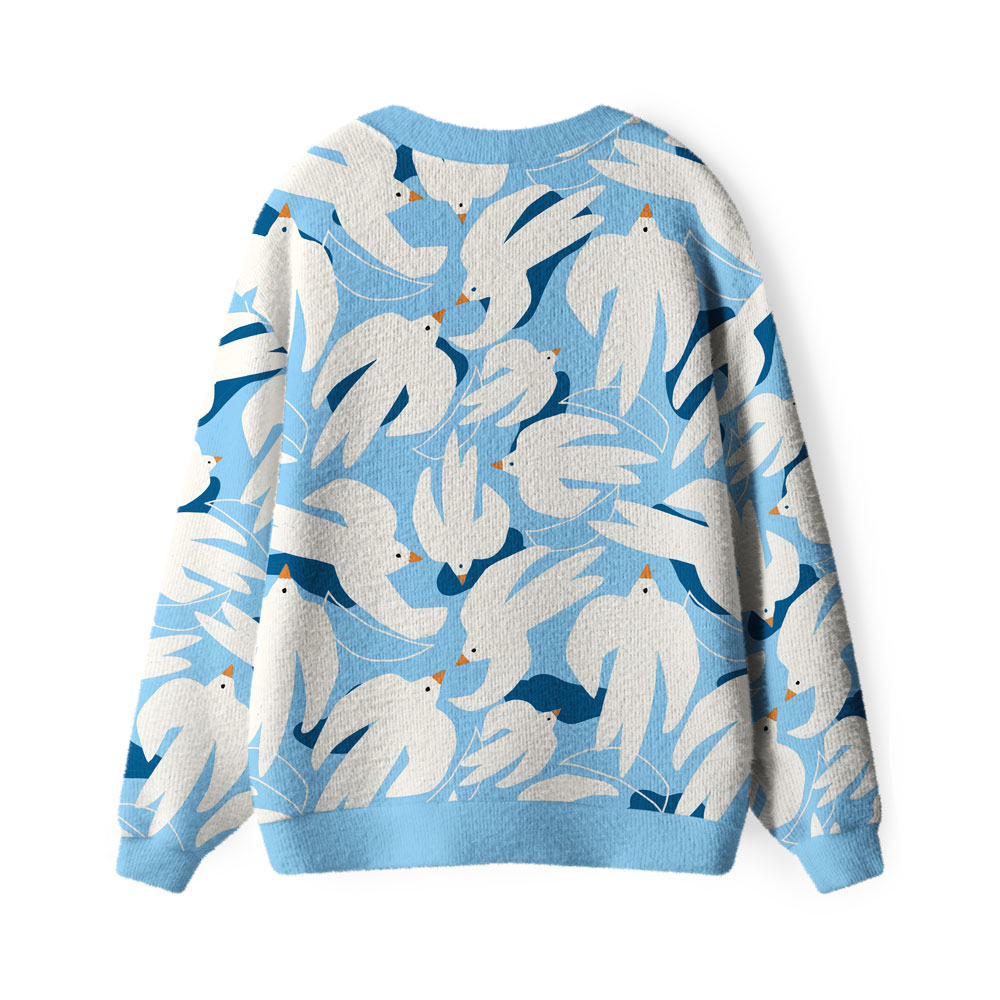 Love And Peace Furry Christian Lightweight Cardigan