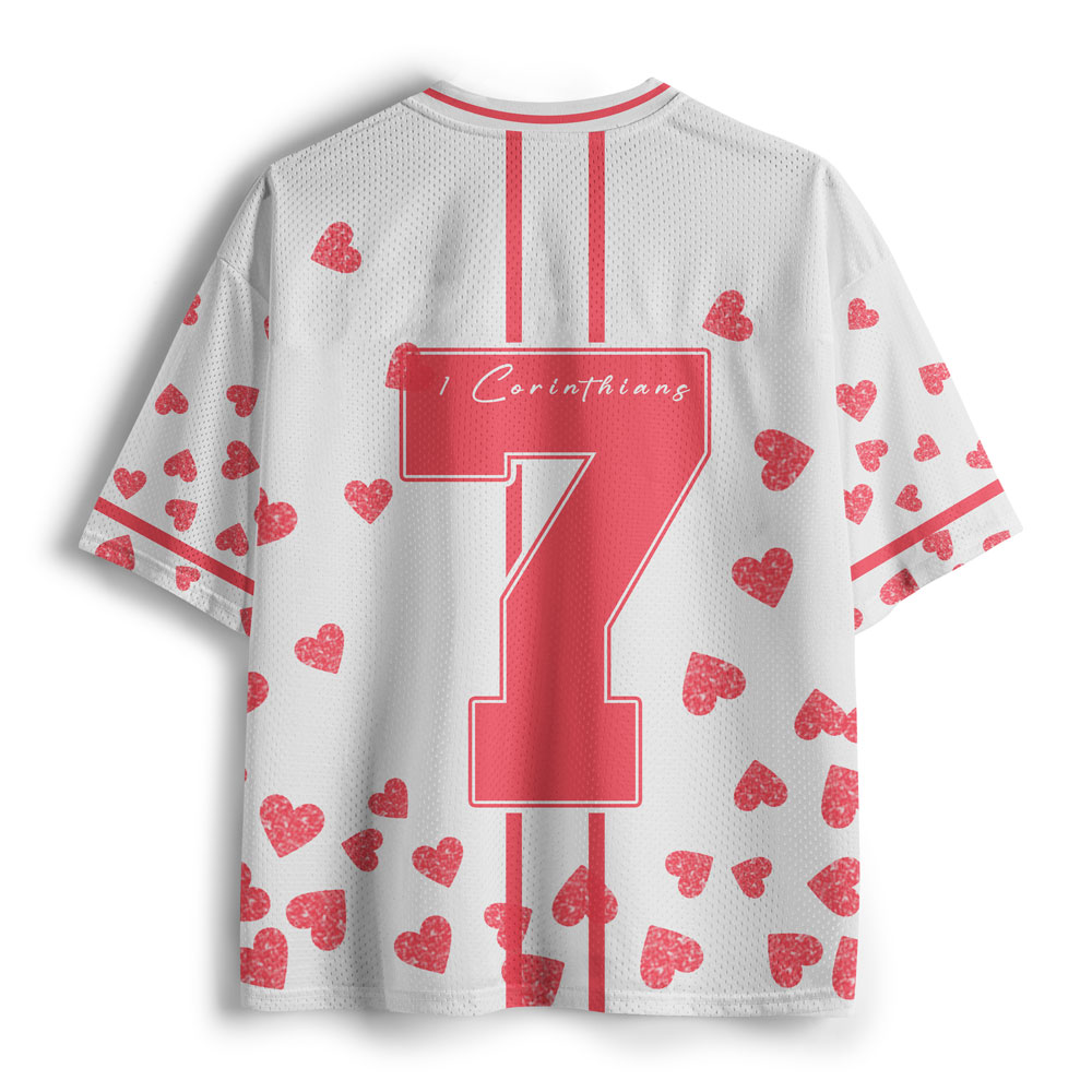 Love Bears All Things Christian Mesh Jersey