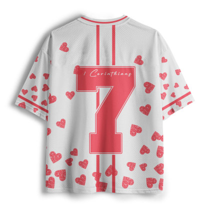 Love Bears All Things Christian Mesh Jersey