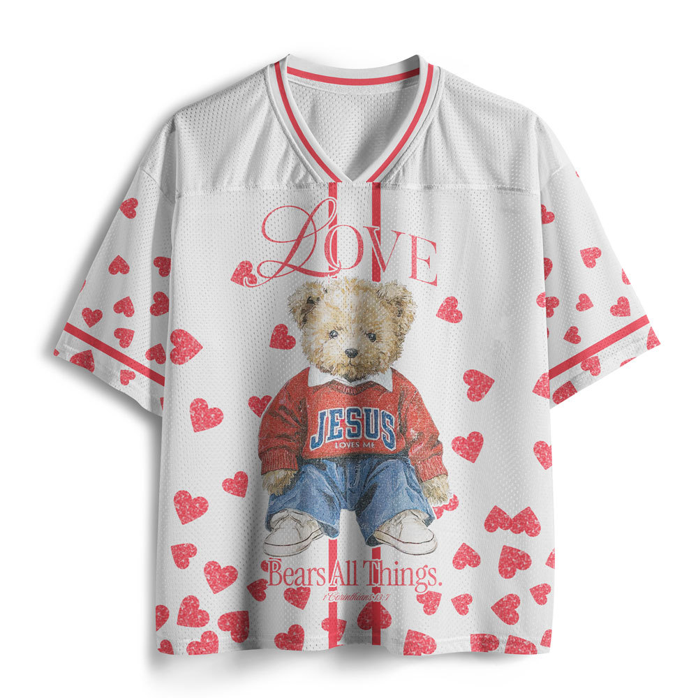 Love Bears All Things Christian Mesh Jersey