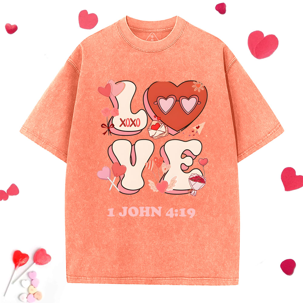 Love Forever And Always Christian Washed T-Shirt