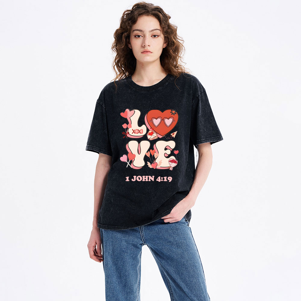 Love Forever And Always Christian Washed T-Shirt