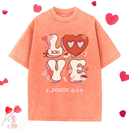 Love Forever And Always Christian Washed T-Shirt