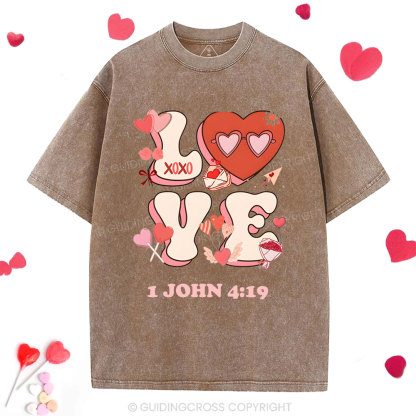 Love Forever And Always Christian Washed T-Shirt