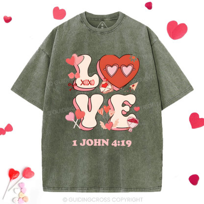 Love Forever And Always Christian Washed T-Shirt
