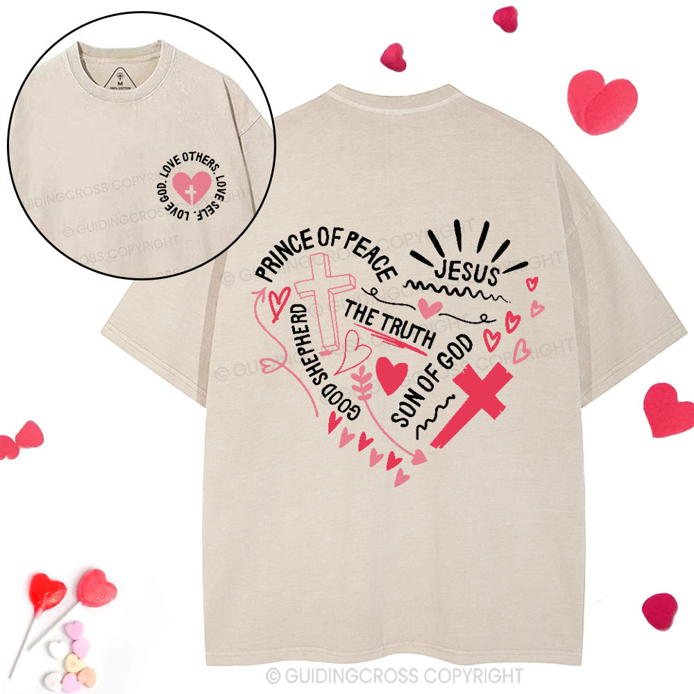 Love God Love Others Love Self Christian Washed T-Shirt