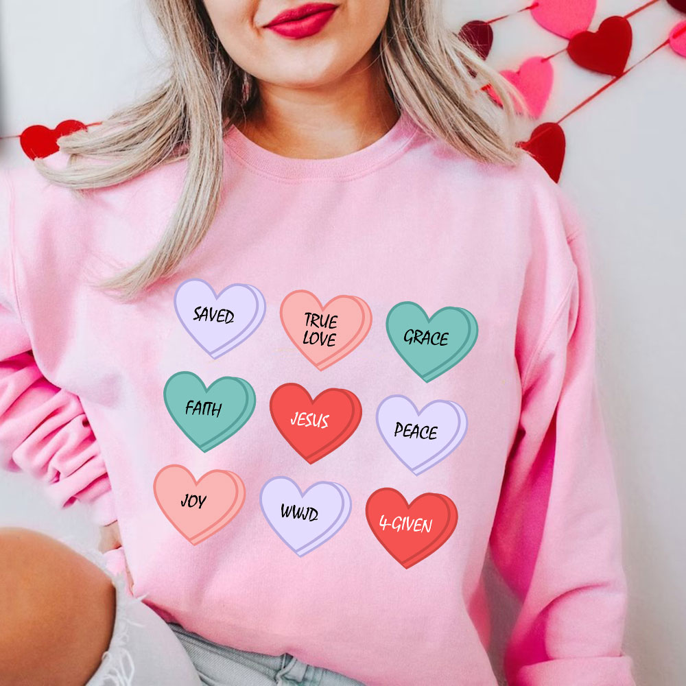 Love Heart Christian Sweatshirt