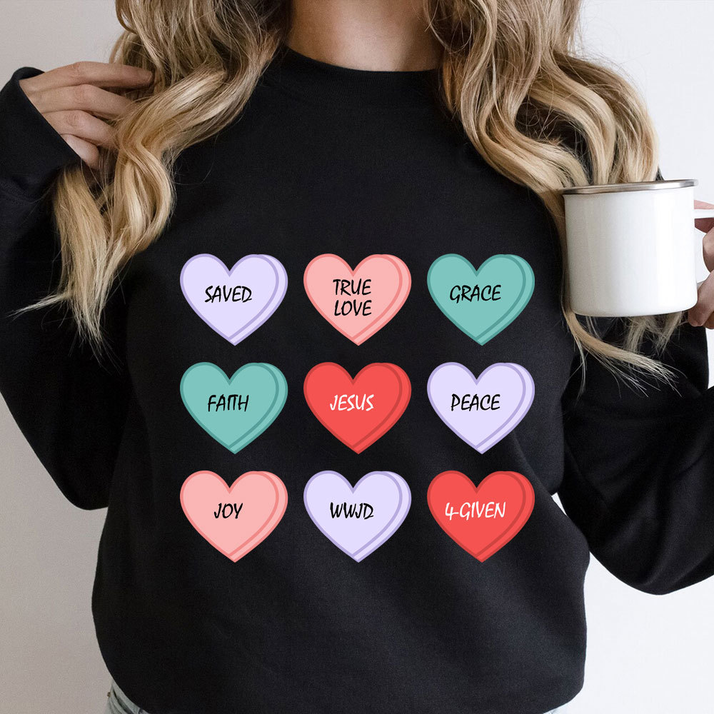 Love Heart Christian Sweatshirt