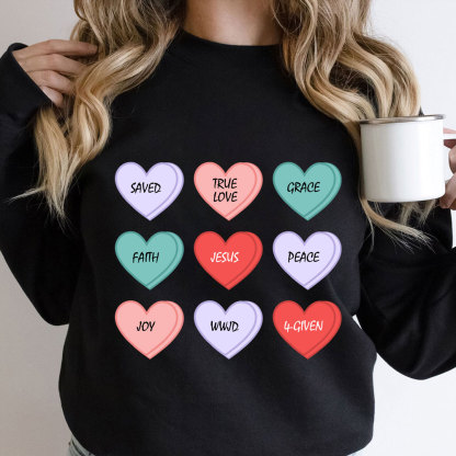 Love Heart Christian Sweatshirt