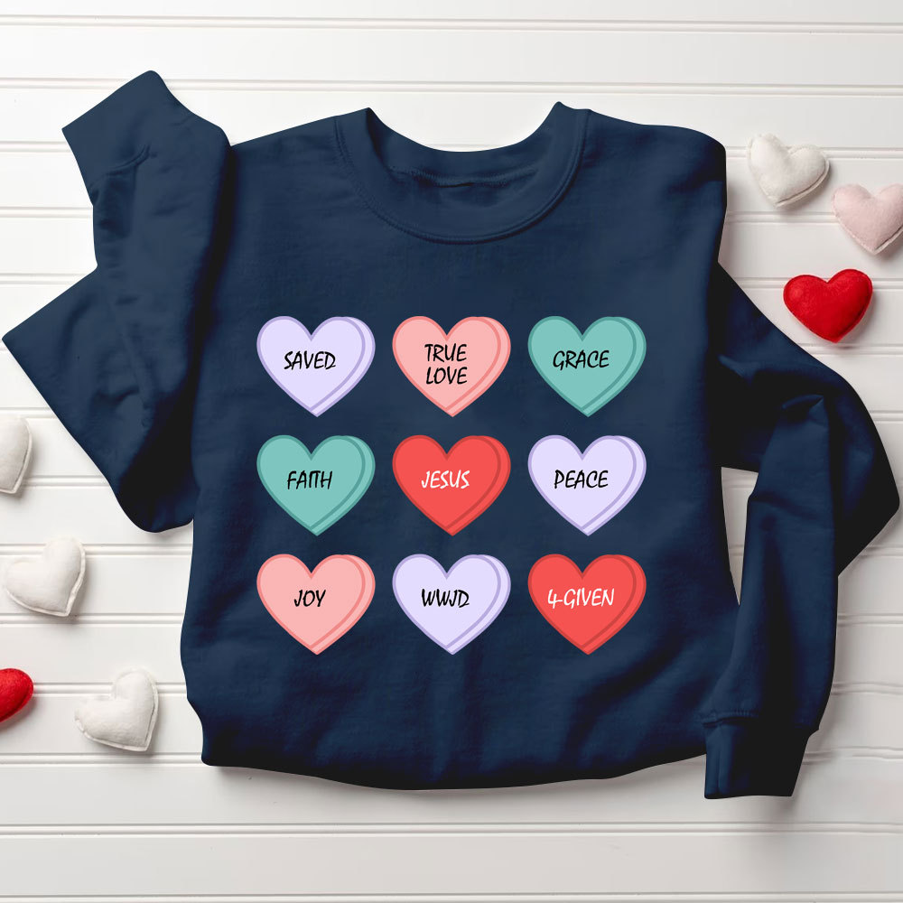 Love Heart Christian Sweatshirt