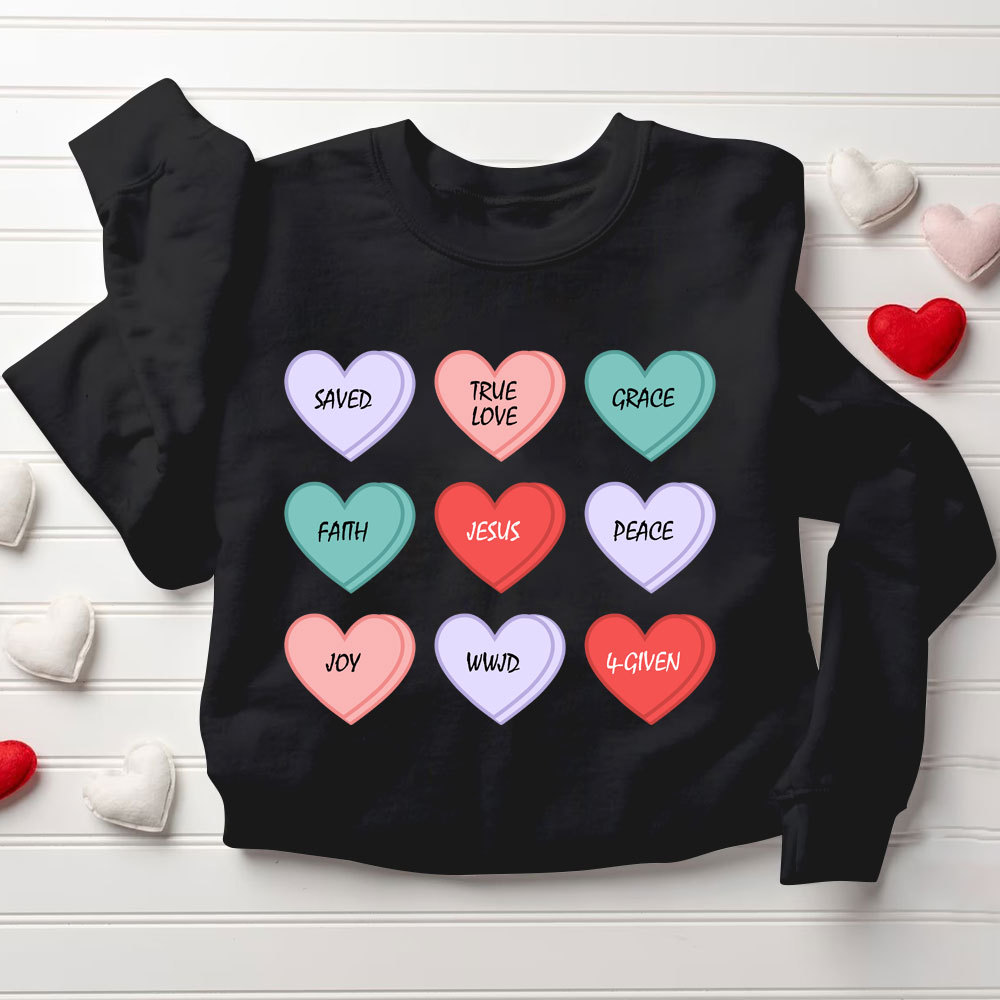 Love Heart Christian Sweatshirt