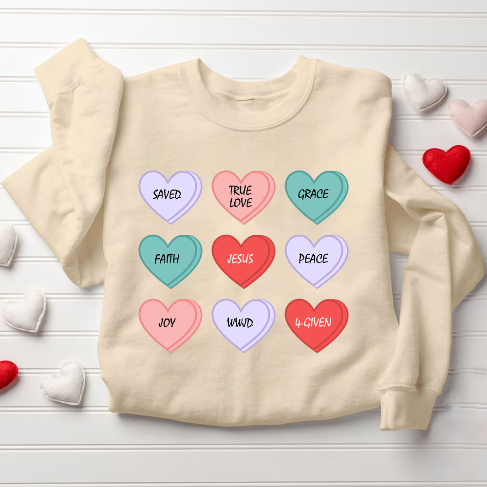 Love Heart Christian Sweatshirt
