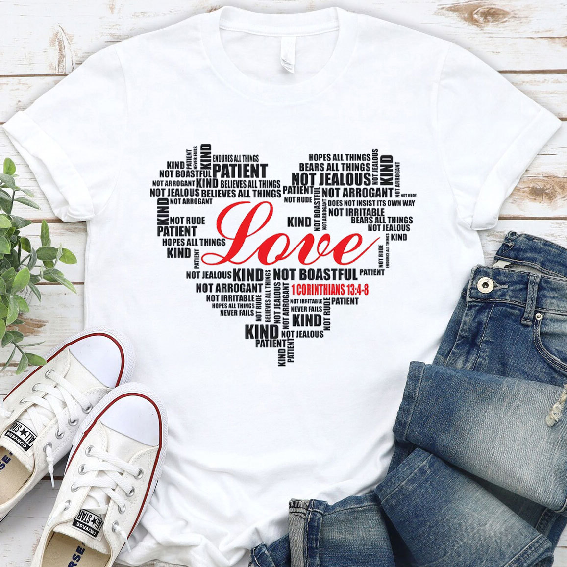Love Heart Christian T-Shirt