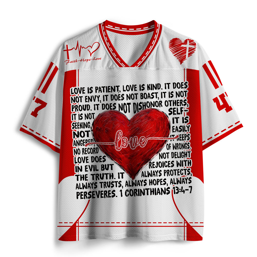 Love Is Kind Christian Mesh Jersey