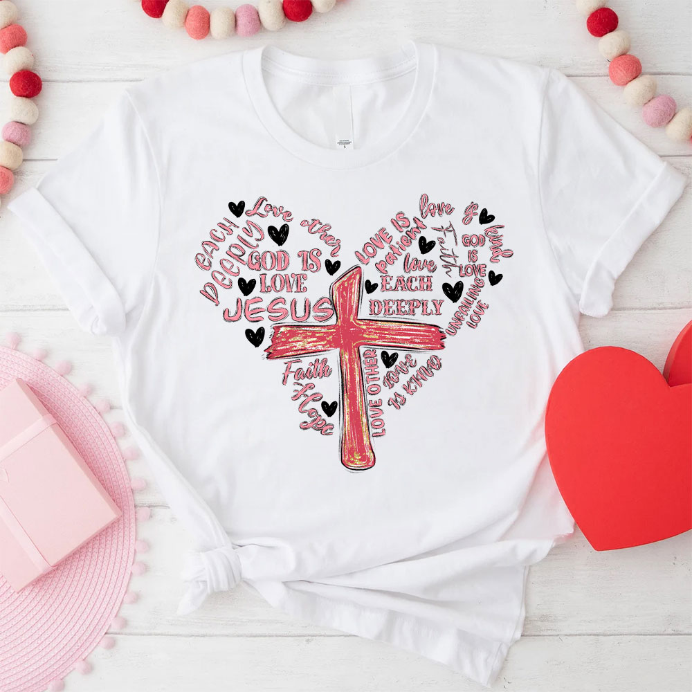 Love Cross Christian T Shirt