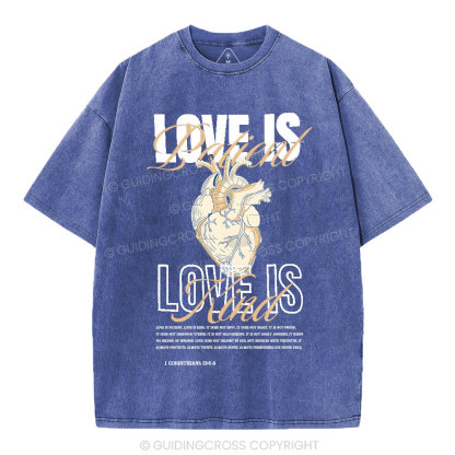 Love Is Patient Christian Washed T-Shirt