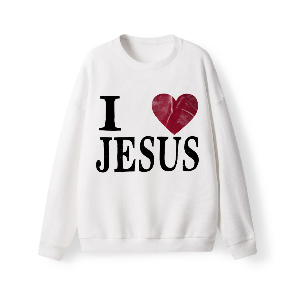 I Love Jesus Christian Lightweight Sweater