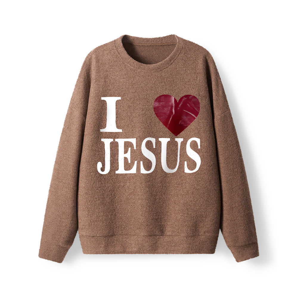 I Love Jesus Christian Lightweight Sweater
