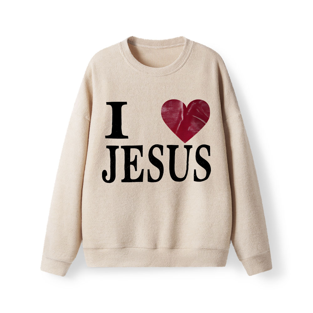 I Love Jesus Christian Lightweight Sweater