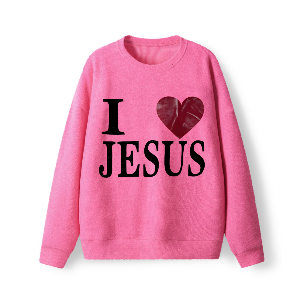 I Love Jesus Christian Lightweight Sweater