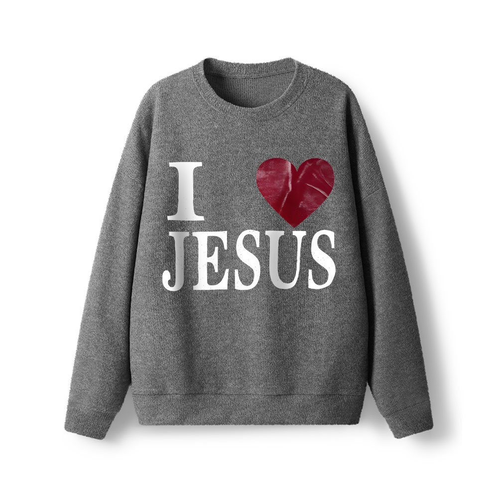 I Love Jesus Christian Lightweight Sweater