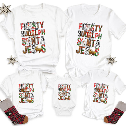 Love Like Jesus Christian Christmas Family Matching Shirts