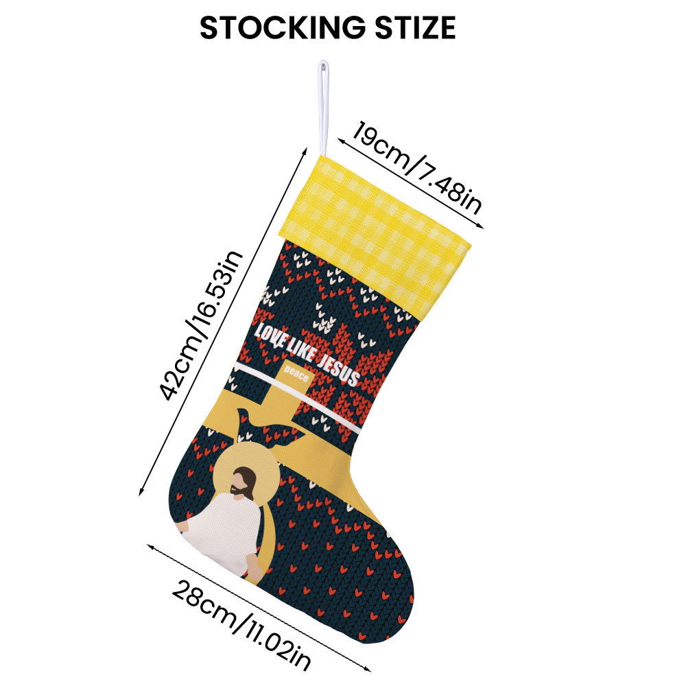 Love Like Jesus Christian Christmas Stockings
