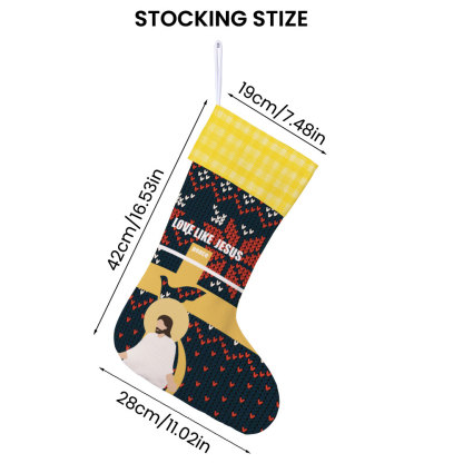 Love Like Jesus Christian Christmas Stockings