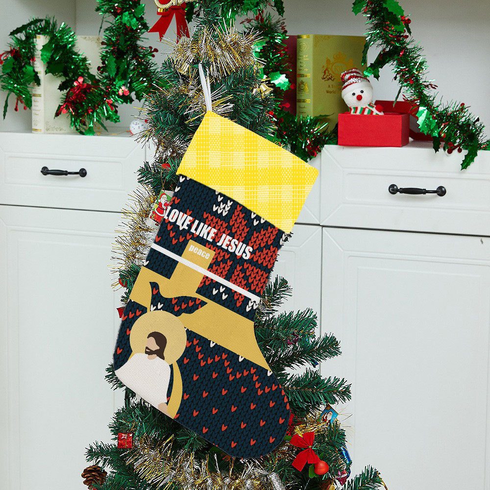 Love Like Jesus Christian Christmas Stockings
