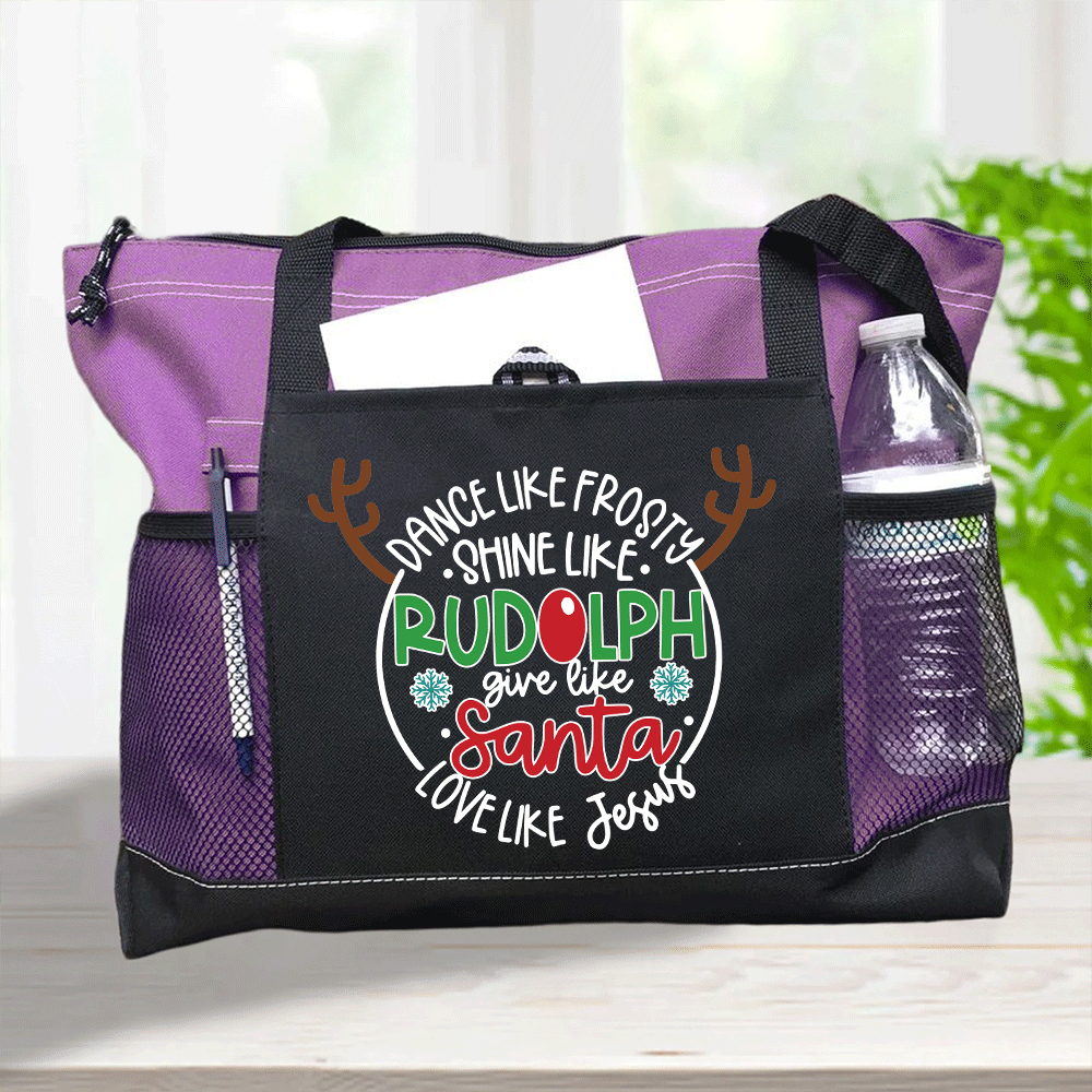 Love Like Jesus Christian Christmas Tote Bag