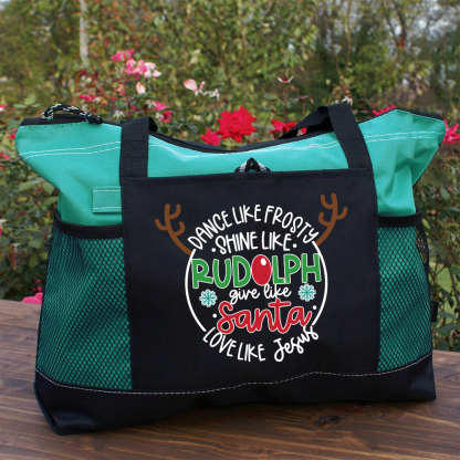 Love Like Jesus Christian Christmas Tote Bag