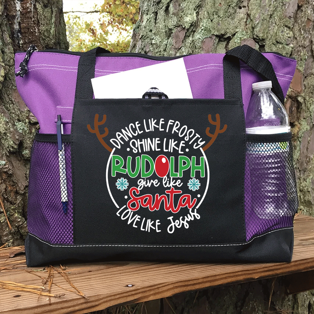 Love Like Jesus Christian Christmas Tote Bag