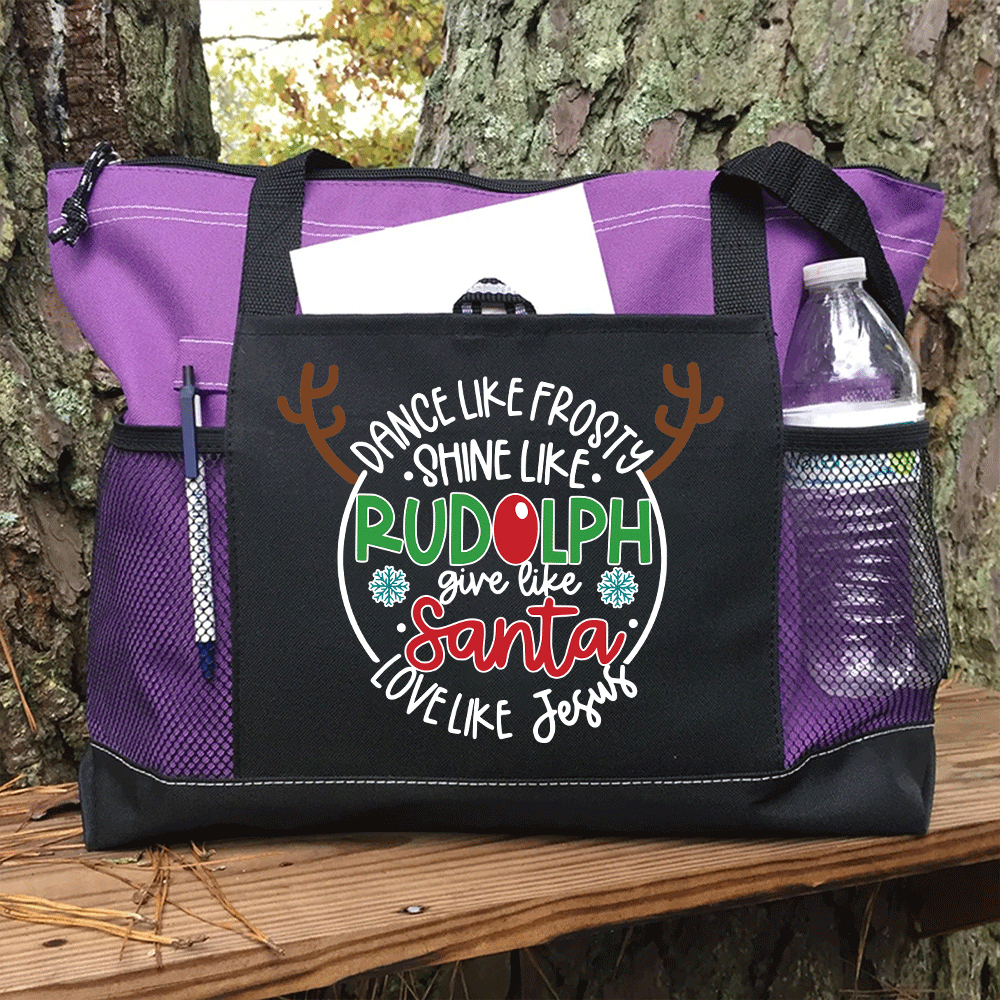 Love Like Jesus Christian Christmas Tote Bag