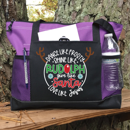 Love Like Jesus Christian Christmas Tote Bag