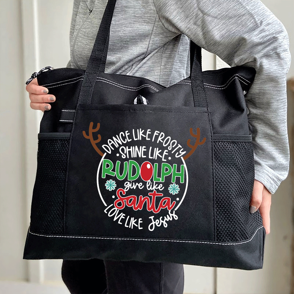 Love Like Jesus Christian Christmas Tote Bag