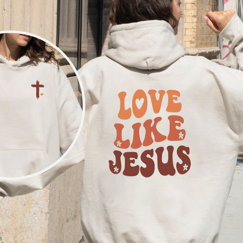 Love Like Jesus Christian Fleece Hoodie Set