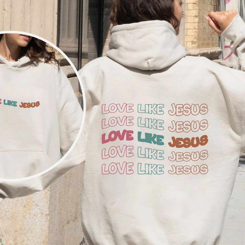 Love Like Jesus Christian Fleece Hoodie Set
